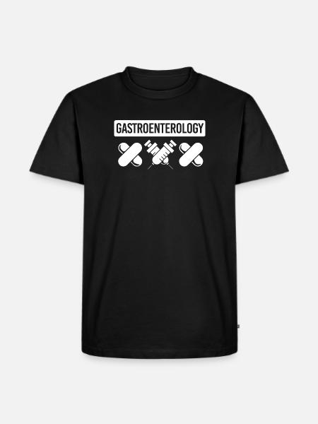 Gastroenterologie - Männer Premium Bio T-Shirt - Schwarz