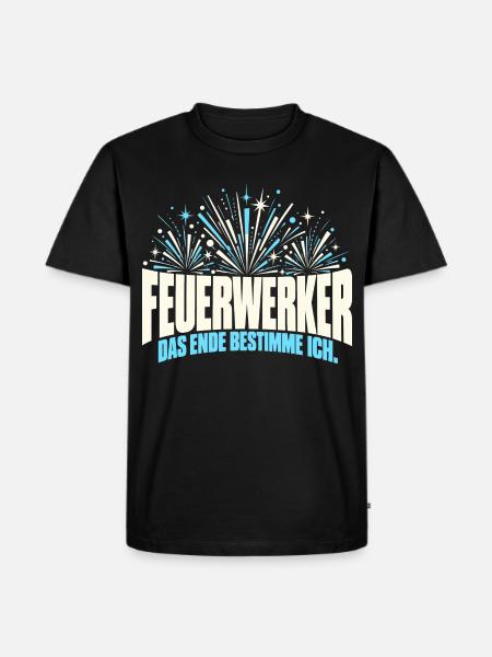 Feuerwerker – Das Ende bestimme ich - Männer Premium Bio T-Shirt - Schwarz