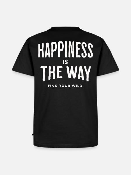Glück ist dein Wildnis - Männer Premium Bio T-Shirt - Schwarz
