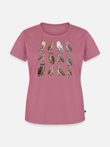 Eulen der Welt - Frauen Premium Bio T-Shirt - Mauve
