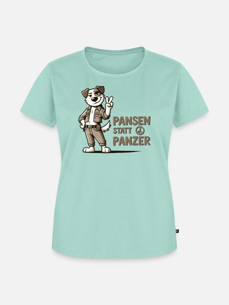 Pansen statt Panzer - Frauen Premium Bio T-Shirt - Mint 