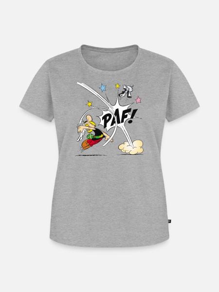 Asterix & Obelix - Asterix Faust - Frauen Premium Bio T-Shirt - Grau meliert