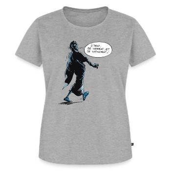 Asterix & Obelix - César veni vidi vici - Women's Premium Organic T-shirt - heather grey - Front - AI Model Female 172 dark (172cm)