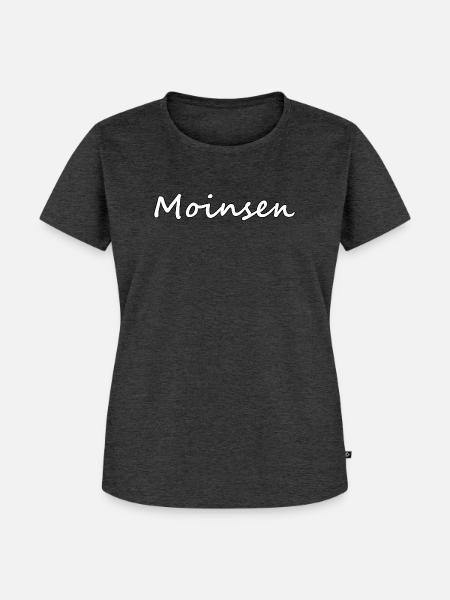 Moinsen - Frauen Premium Bio T-Shirt - Anthrazit meliert