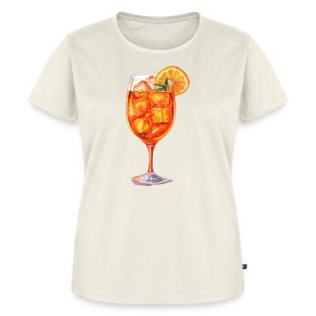 Aperitif, Spritz, Cocktail - Frauen Premium Bio T-Shirt - Naturweiß - Vorne - AI Model Female 172 dark (172cm)