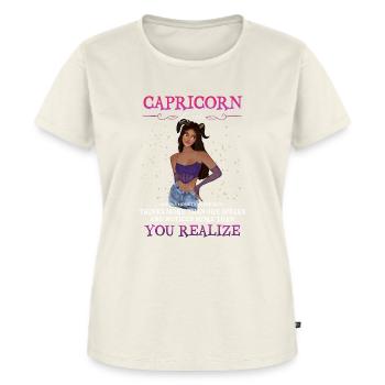 Capricorn girl - Frauen Premium Bio T-Shirt - Naturweiß - Vorne - AI Model Female 172 dark (172cm)
