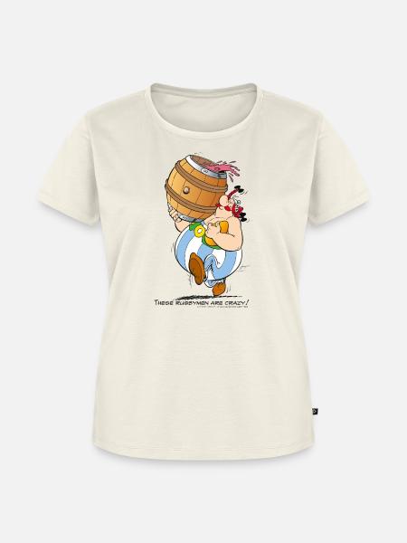 Asterix These Rugbymen - Frauen Premium Bio T-Shirt - Naturweiß