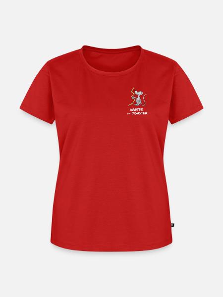 Master of Disaster (Heimwerker-Maus) - Frauen Premium Bio T-Shirt - Rot