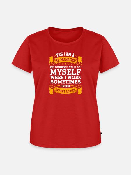 HR Manager - Frauen Premium Bio T-Shirt - Rot