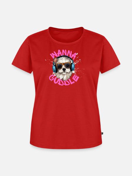 Willst kuscheln - Frauen Premium Bio T-Shirt - Rot