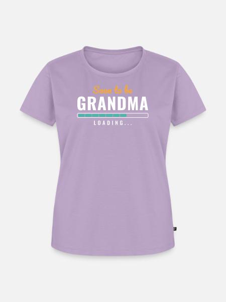 Ankündigung zur baldigen Großmutter-Ladeankündigung - Frauen Premium Bio T-Shirt - Lavendel