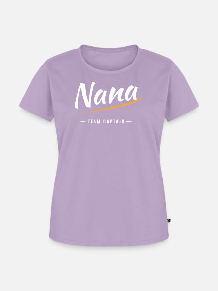 Nana Varsity Script Team Kapitän - Frauen Premium Bio T-Shirt - Lavendel