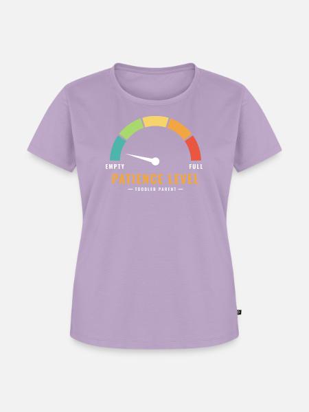 Geduldsanzeige leerer Kleinkind-Elternteil - Frauen Premium Bio T-Shirt - Lavendel