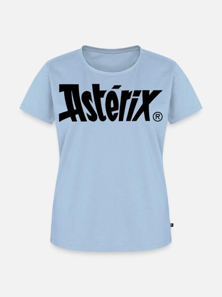 Asterix & Obelix - Asterix Logo - Frauen Premium Bio T-Shirt - Hellblau