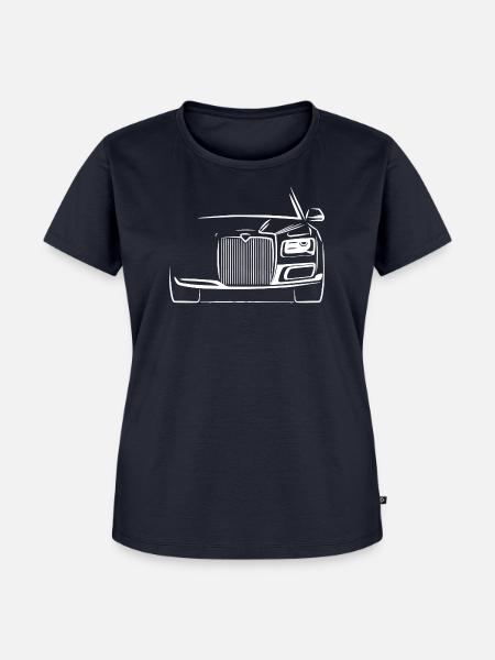 Aurus Dubai weiß - Frauen Premium Bio T-Shirt - Navy