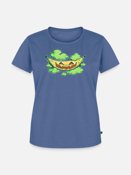 Halloween-Banane - Frauen Premium Bio T-Shirt - Taubenblau
