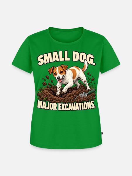 Jack Russell Ausgrabungen - Frauen Premium Bio T-Shirt - Grün