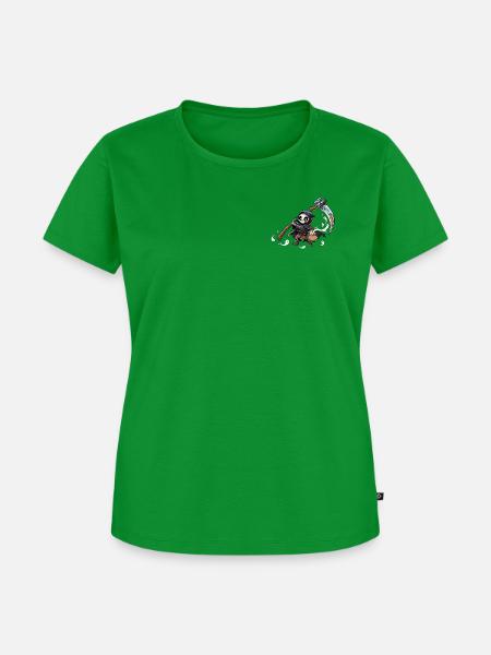 Süßer kleiner Seelenschnitter mit Geistern - Frauen Premium Bio T-Shirt - Grün