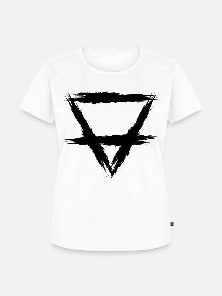 Element Symbol Erde - Frauen Premium Bio T-Shirt - Weiß