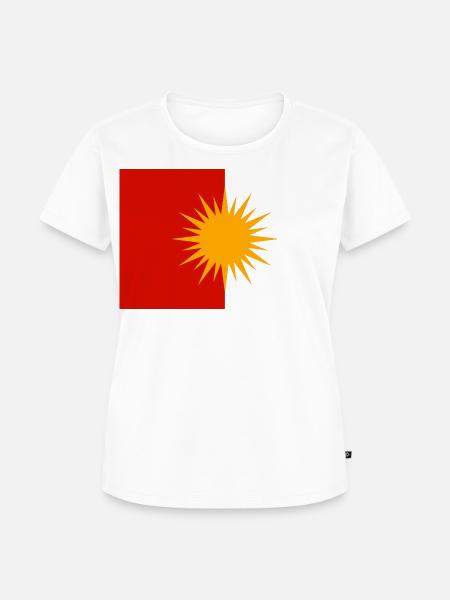 Yeziden / Jesiden Flagge - Frauen Premium Bio T-Shirt - Weiß