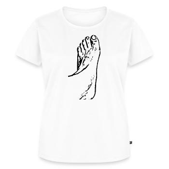 Fuß Füße Fußpflege Podologie - Frauen Premium Bio T-Shirt - Weiß - Vorne - AI Model Female 172 dark (172cm)