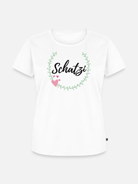 Schatzi - Frauen Premium Bio T-Shirt - Weiß