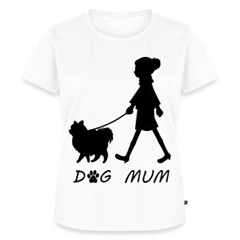 Dog Mum - Frauen Premium Bio T-Shirt - Weiß - Vorne - AI Model Female 172 dark (172cm)