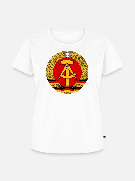 DDR - Frauen Premium Bio T-Shirt - Weiß