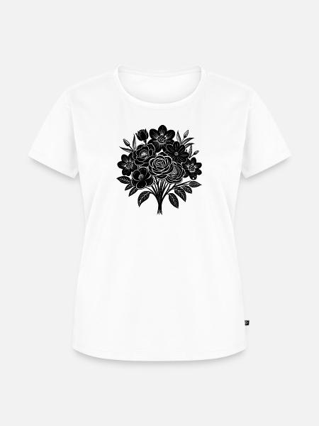 Blumenstrauß - Frauen Premium Bio T-Shirt - Weiß