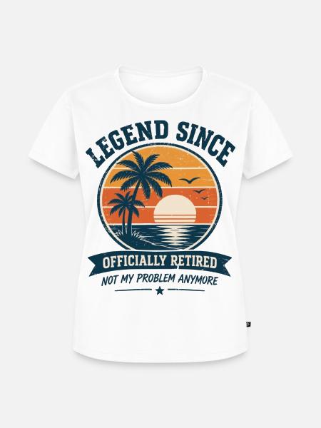 Ruhestand Strandlegende - Frauen Premium Bio T-Shirt - Weiß