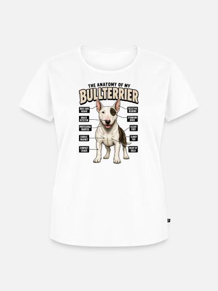 Lustiges Hundetraining Bullterrier Hundebesitzer - Frauen Premium Bio T-Shirt - Weiß