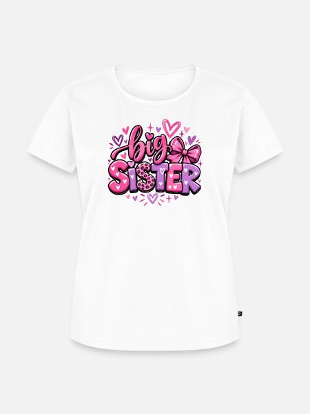 Big Sister - Große Schwester - Geschwister - Frauen Premium Bio T-Shirt - Weiß