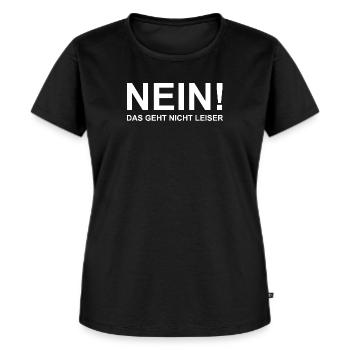 Das geht nicht leiser. Veranstaltungstechniker - Frauen Premium Bio T-Shirt - Schwarz - Vorne - Selfina (174cm)