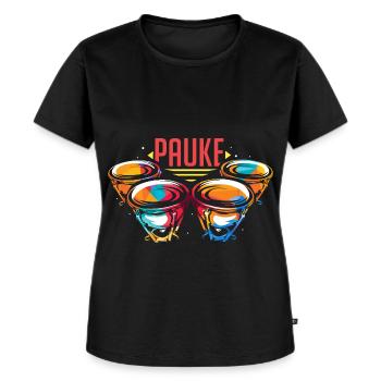 Donnernde Pauke Orchesterklang - Frauen Premium Bio T-Shirt - Schwarz - Vorne - Selfina (174cm)
