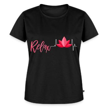 Massage - Frauen Premium Bio T-Shirt - Schwarz - Vorne - Selfina (174cm)