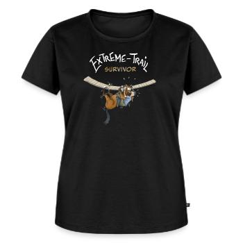 Extreme-Trail Survivor - Frauen Premium Bio T-Shirt - Schwarz - Vorne - Selfina (174cm)