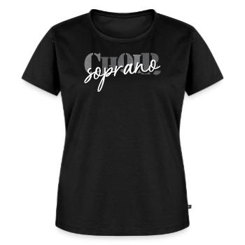 Choir Soprano singer - Frauen Premium Bio T-Shirt - Schwarz - Vorne - Selfina (174cm)