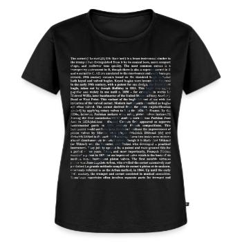 Glanzvolle Trompete Blasorchester - Frauen Premium Bio T-Shirt - Schwarz - Vorne - Selfina (174cm)