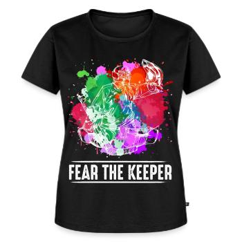 Eishockey - Frauen Premium Bio T-Shirt - Schwarz - Vorne - Selfina (174cm)