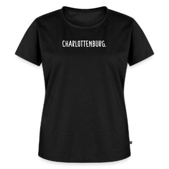 Charlottenburg Berlin Bezirk Fancy - Frauen Premium Bio T-Shirt - Schwarz - Vorne - Selfina (174cm)