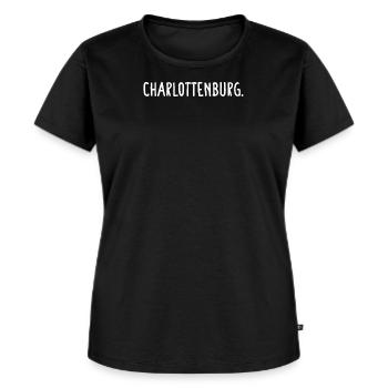 Charlottenburg Berlin Bezirk Fancy - Frauen Premium Bio T-Shirt - Schwarz - Vorne - Selfina (174cm)