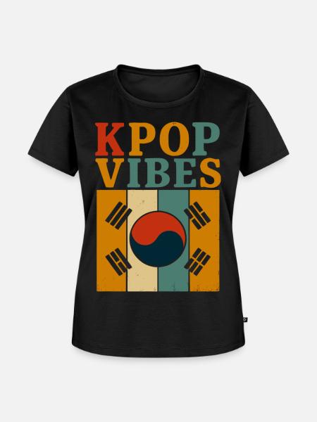 KPOP Vibes Korea - Frauen Premium Bio T-Shirt - Schwarz