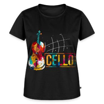 Elegischer Celloklang Orchester - Frauen Premium Bio T-Shirt - Schwarz - Vorne - Selfina (174cm)