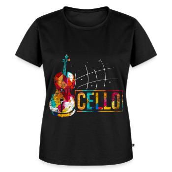 Elegischer Celloklang Orchester - Frauen Premium Bio T-Shirt - Schwarz - Vorne - Selfina (174cm)