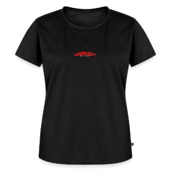 WORKOUT - Frauen Premium Bio T-Shirt - Schwarz - Vorne - Selfina (174cm)