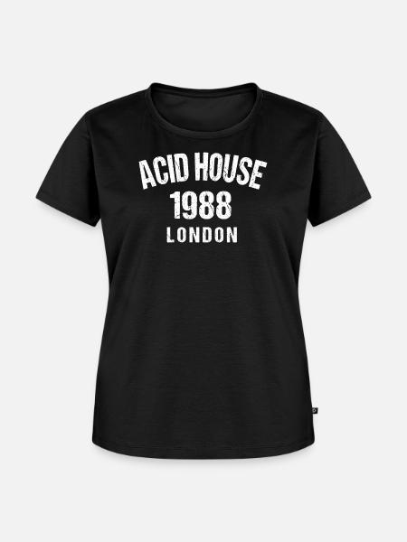 Acid House 1988 London - Frauen Premium Bio T-Shirt - Schwarz