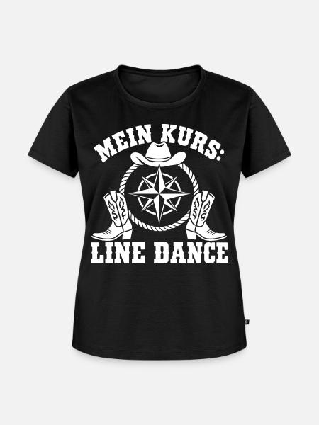 Mein Kurs Line Dance - Frauen Premium Bio T-Shirt - Schwarz