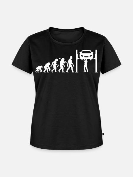 KFZ-Mechaniker Evolution Für Automechaniker - Frauen Premium Bio T-Shirt - Schwarz