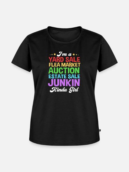 Flohmarkt Trödelmarkt - Frauen Premium Bio T-Shirt - Schwarz