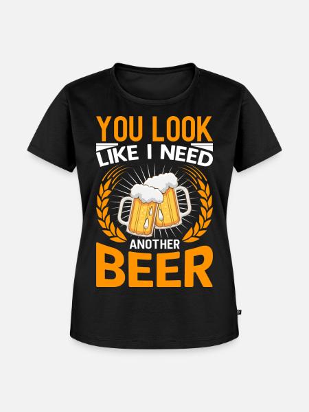 Noch Ein Bier Bitte - Frauen Premium Bio T-Shirt - Schwarz